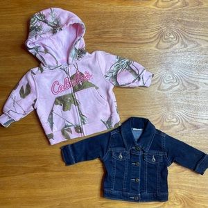 Baby Wrangler Denim Jacket & Cabelas Realtree hood